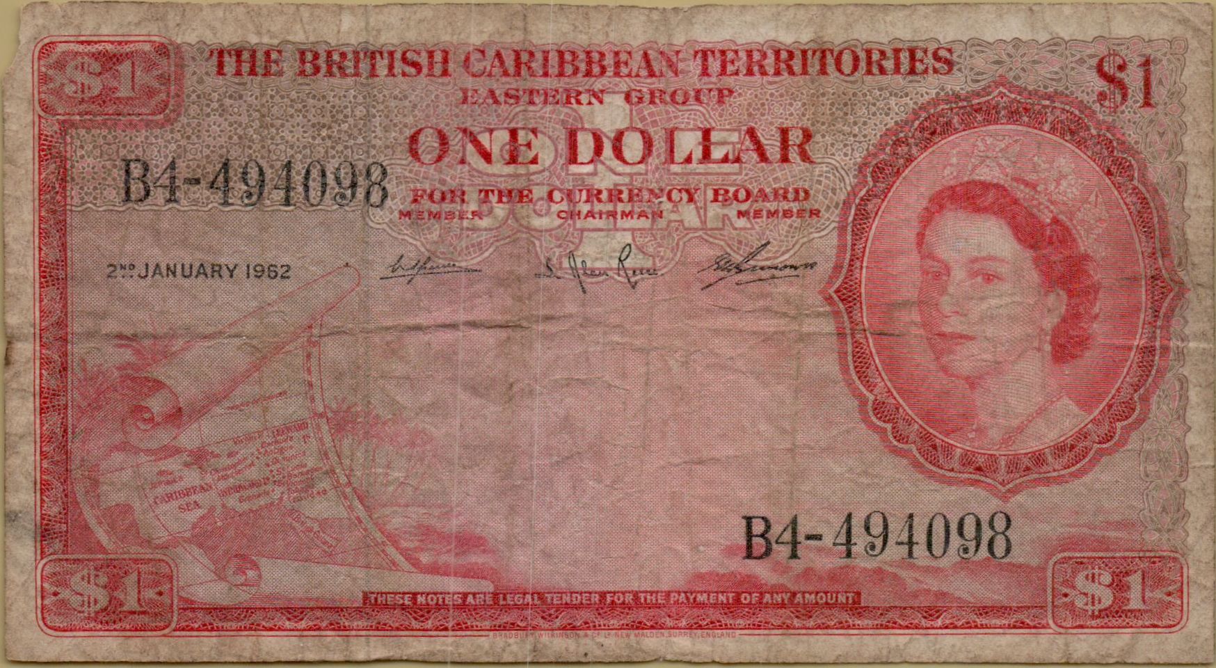 East Caribbean 1 1964 F P-7/c1963